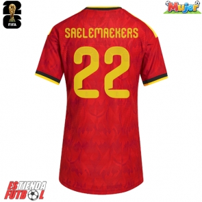 Bélgica Alexis Saelemaekers #22 Primera Equipación Mujer Mundial 2026 Manga Corta
